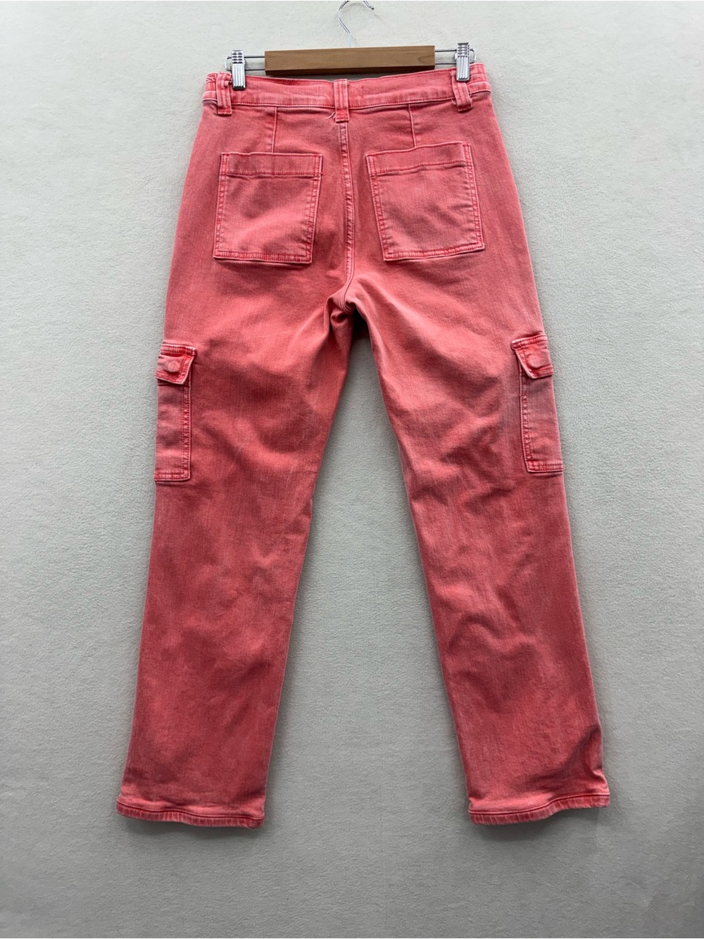 Vervet Women’s 29 Cargo Pants Straight Leg Utility Stretch Waist Jeans - Picture 2 of 10